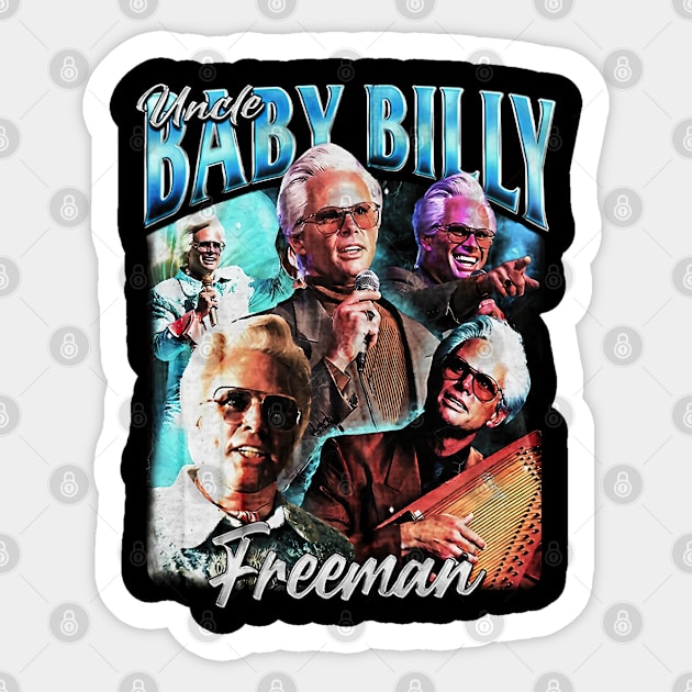 Uncle Baby Billy Freeman Vintage Sticker by Jeff Adamsss